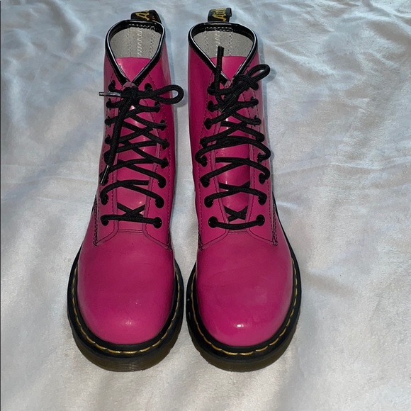 Dr Martens Dark Pink Boots 
